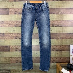 SILVER BERKLEY Jeans in light wash stitching NWOT